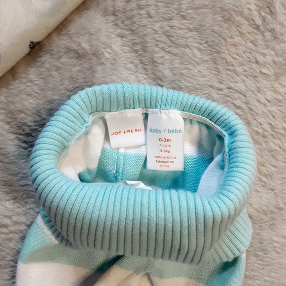 ❄️ 0-3m | Joe Fresh | Fold-Over Footie Pants - Picture 4 of 5